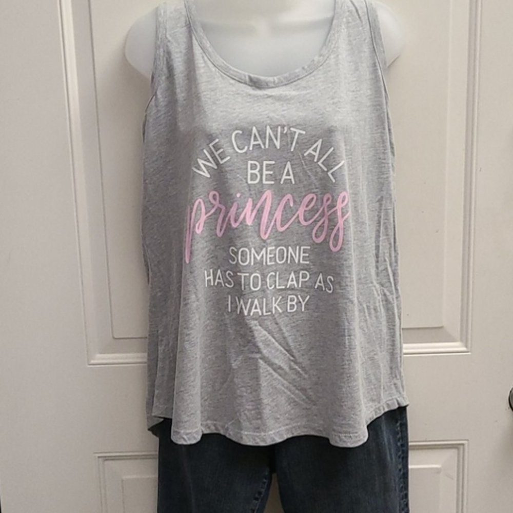 Gray Princess Tank Top